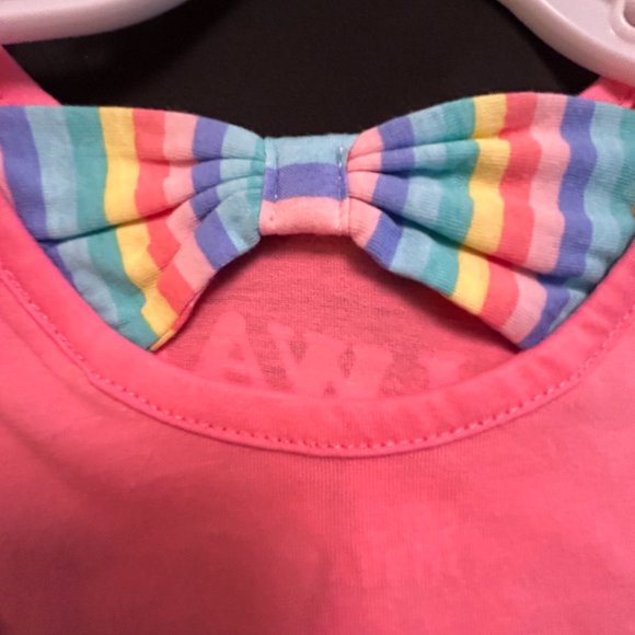 FIRST IMPRESSIONS GIRLS PINK RAINBOW TOP - Picture 5 of 6